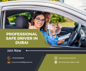 Professional Safe Driver in Dubai UAE